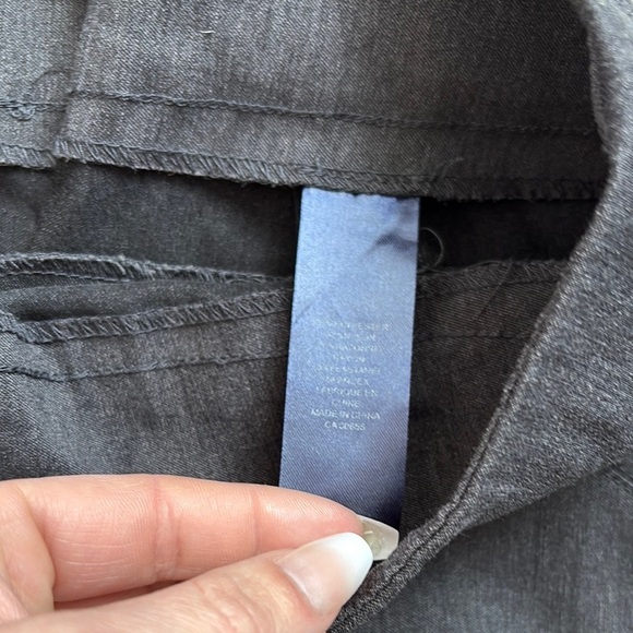 MM32 Reitmans Dark Grey Flare Pants with Boot Cut Style - Picture 6 of 10